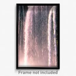 Pixel Art Poster - Glaring Cascade (8 Bit Psychedelic Trippy Video Game Print)