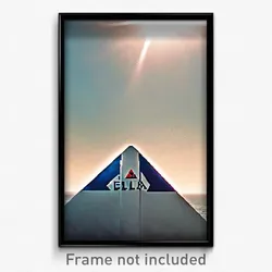Pixel Art Poster - Large Delta (8 Bit Psychedelic Trippy Weird Video Game Print)