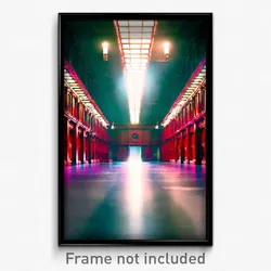 Pixel Art Poster - Secret Hall (8 Bit Psychedelic Trippy Weird Video Game Print)