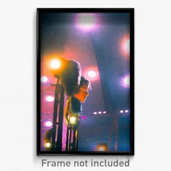 Pixel Art Poster - Important Tableau (8 Bit Psychedelic Trippy Video Game Print)