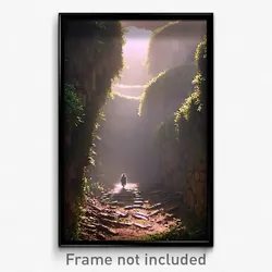 Pixel Art Poster - Dense Trench (8 Bit Psychedelic Trippy Video Game Print)