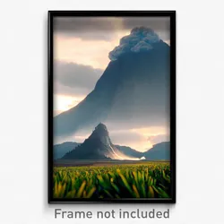 Pixel Art Poster - Thunderous Mount (8 Bit Psychedelic Trippy Video Game Print)