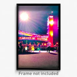 Pixel Art Poster - Flawless Movie Festival (8 Bit Psychedelic Video Game Print)
