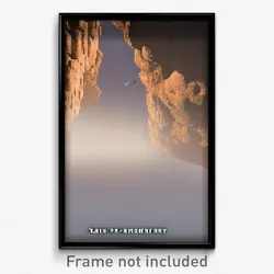 Pixel Art Poster - Tan Promontory (8 Bit Psychedelic Trippy Video Game Print)