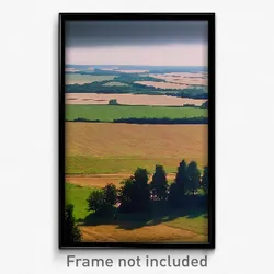 Pixel Art Poster - Outlandish Fields (8 Bit Psychedelic Trippy Video Game Print)