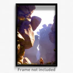 Pixel Art Poster - Valuable Megalith (8 Bit Psychedelic Trippy Video Game Print)