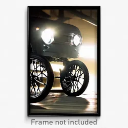 Pixel Art Poster - Black Wheels (8 Bit Psychedelic Trippy Video Game Print)