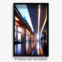 Pixel Art Poster - Hidden Modern Architecture (8 Bit Video Game Print)