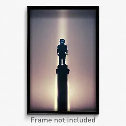 Pixel Art Poster - Infamous Hibernaculum (8 Bit Psychedelic Video Game Print)