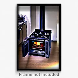 Pixel Art Poster - Beautiful Stove (8 Bit Psychedelic Trippy Video Game Print)