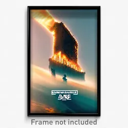 Pixel Art Poster - Unimaginable Dike (8 Bit Psychedelic Trippy Video Game Print)
