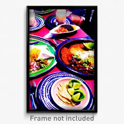 Pixel Art Poster - Well Made Mexican Plate (8 Bit Psychedelic Video Game Print)