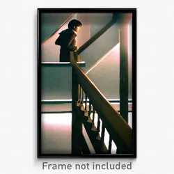 Pixel Art Poster - Thoughtful Stair (8 Bit Psychedelic Trippy Video Game Print)