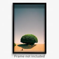 Pixel Art Poster - Immaculate Bush (8 Bit Psychedelic Trippy Video Game Print)