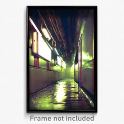 Pixel Art Poster - Underground Plastic (8 Bit Psychedelic Video Game Print)