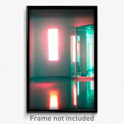 Pixel Art Poster - Reflecting Corner (8 Bit Psychedelic Trippy Video Game Print)