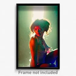 Pixel Art Poster - Fluid Visage (8 Bit Psychedelic Trippy Video Game Print)