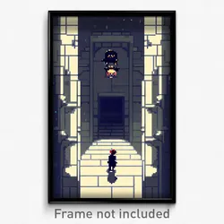 Pixel Art Poster - Puzzling Mews (8 Bit Psychedelic Trippy Video Game Print)