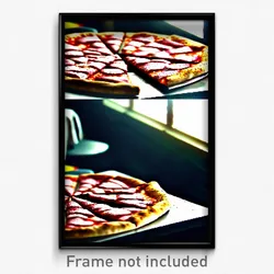 Pixel Art Poster - Grandiose Pizza (8 Bit Psychedelic Trippy Video Game Print)