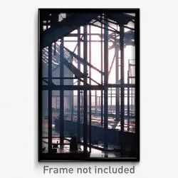 Pixel Art Poster - Steel Desolation (8 Bit Psychedelic Trippy Video Game Print)