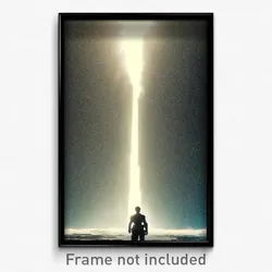 Pixel Art Poster - Bright Fissure (8 Bit Psychedelic Trippy Video Game Print)