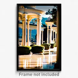 Pixel Art Poster - Elegant Terrace (8 Bit Psychedelic Trippy Video Game Print)