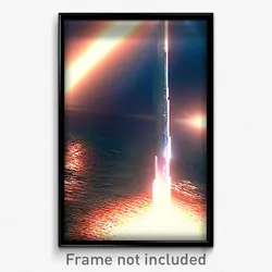Pixel Art Poster - Shiny Fissure (8 Bit Psychedelic Trippy Video Game Print)