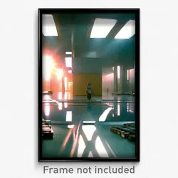 Pixel Art Poster - Bright Repository (8 Bit Psychedelic Trippy Video Game Print)