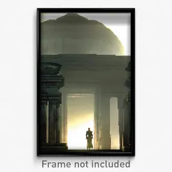 Pixel Art Poster - Murky Tomb (8 Bit Psychedelic Trippy Weird Video Game Print)