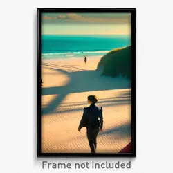 Pixel Art Poster - All Over The Place Beach (8 Bit Psychedelic Video Game Print)