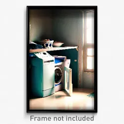 Pixel Art Poster - Marvelous Washing Machine (8 Bit Video Game Print)
