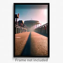 Pixel Art Poster - Giant Thoroughfare (8 Bit Psychedelic Video Game Print)