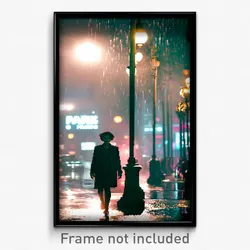 Pixel Art Poster - Damp Paris (8 Bit Psychedelic Trippy Weird Video Game Print)