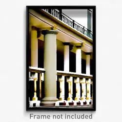 Pixel Art Poster - Memorable Balustrade (8 Bit Psychedelic Video Game Print)