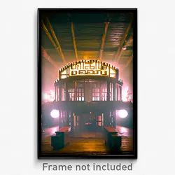Pixel Art Poster - Unique Hideout (8 Bit Psychedelic Trippy Video Game Print)