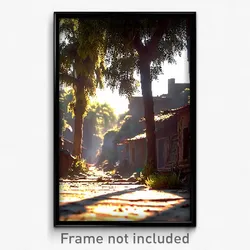 Pixel Art Poster - Natural Slum (8 Bit Psychedelic Trippy Video Game Print)