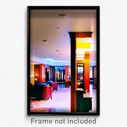 Pixel Art Poster - Authentic Hotel Lobby (8 Bit Psychedelic Video Game Print)