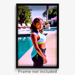 Pixel Art Poster - Nice Pool (8 Bit Psychedelic Trippy Weird Video Game Print)