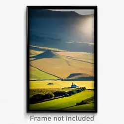 Pixel Art Poster - Monumental Downland (8 Bit Psychedelic Video Game Print)