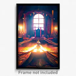 Pixel Art Poster - Antique Barony (8 Bit Psychedelic Trippy Video Game Print)