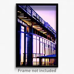Pixel Art Poster - Steel Hotel (8 Bit Psychedelic Trippy Weird Video Game Print)
