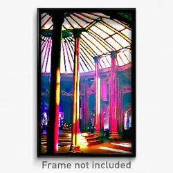 Pixel Art Poster - Brilliant Pavillion (8 Bit Psychedelic Video Game Print)