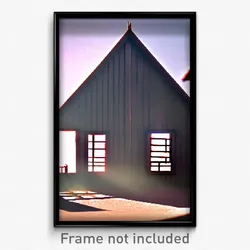 Pixel Art Poster - Thin Gable (8 Bit Psychedelic Trippy Weird Video Game Print)