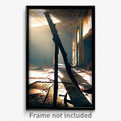 Pixel Art Poster - Abandoned Scar (8 Bit Psychedelic Trippy Video Game Print)