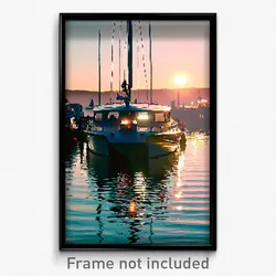 Pixel Art Poster - Notable Boat (8 Bit Psychedelic Trippy Video Game Print)