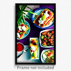 Pixel Art Poster - Fruity Enchiladas (8 Bit Psychedelic Trippy Video Game Print)
