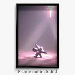 Pixel Art Poster - Coarse Star (8 Bit Psychedelic Trippy Weird Video Game Print)