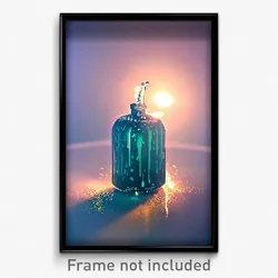 Pixel Art Poster - Liquid Hollow (8 Bit Psychedelic Trippy Video Game Print)