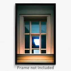 Pixel Art Poster - Menacing Window (8 Bit Psychedelic Trippy Video Game Print)