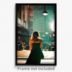 Pixel Art Poster - Urban Respite (8 Bit Psychedelic Trippy Video Game Print)